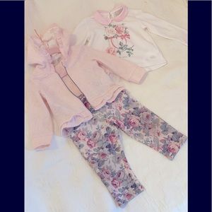 Chicco 12 mos baby girl set Italy